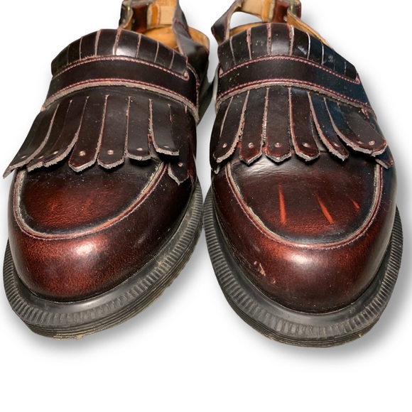 DOC MARTENS Valentine Slingback Loafer in Rub Off Burgundy (Size 6) - Picture 7 of 9